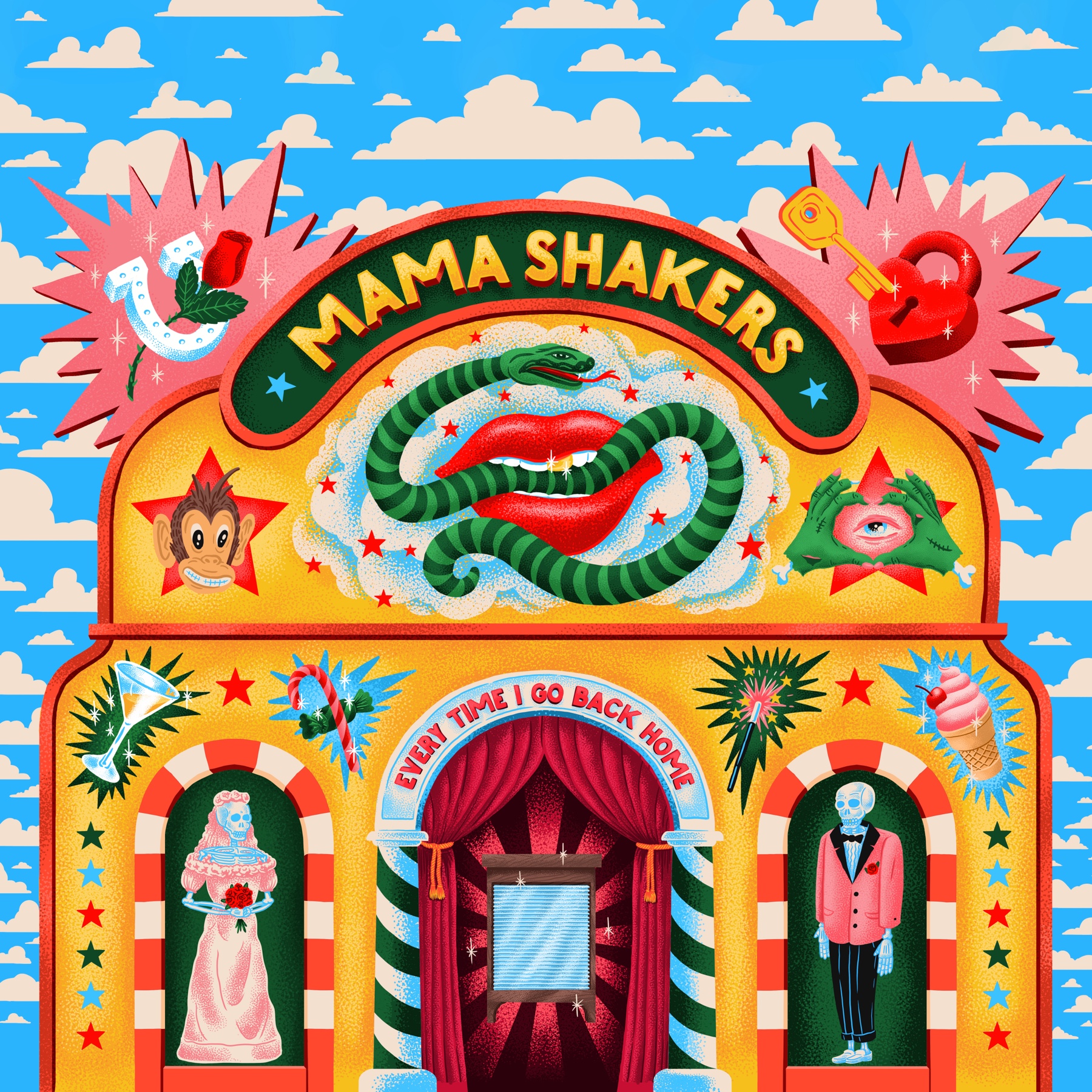 Les Mama Shakers — pochette de l'album « Every Time I Go Back Home »